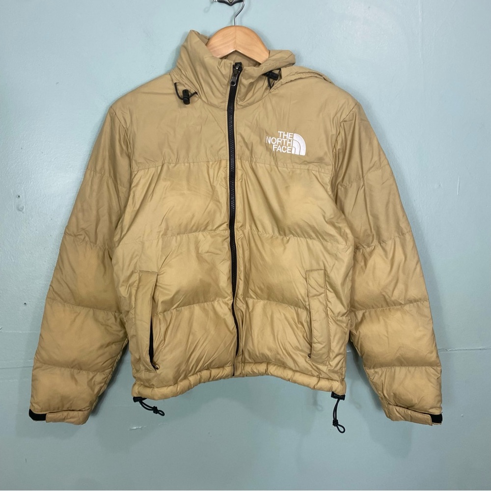 The North Face 1996 Retro Nuptse Puffer Jacket Khaki Beige Small 700 Down